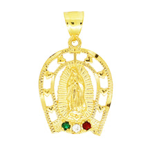  Handcrafted Religious Large Virgin Mary Colored CZ Charm
