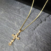 Diamond Cut Crucifix Cross Handmade Charm