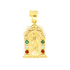 Miraculous Virgin Mary Colored CZ Charm