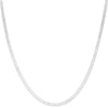 4MM Silver Classic Herringbone Chain Necklace 18"20"24"30" S1500