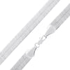 11MM Silver Classic Herringbone Chain Necklace 18"20"24"30" S6000