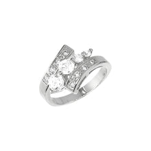  Women's Rhodium Cubic Zirconia Engagement Ring Size7,8,9