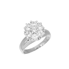  Women's Prong setting Flower CZ Ring Size7,8,9