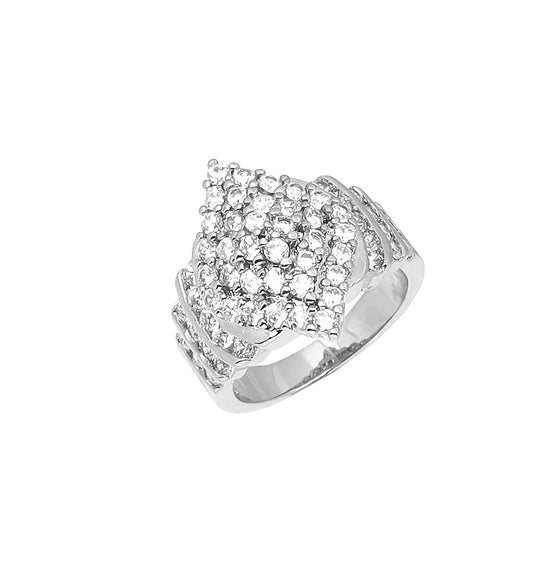 Women's Cubic Zirconia Cluster Anniversary Ring Size7,8,9