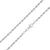 4MM Silver Classic Rope Chain Necklace 18"20"24"30"36"