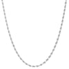 4MM Silver Classic Rope Chain Necklace 18"20"24"30"36"