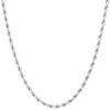 5MM Silver Classic Rope Chain Necklace 18"20"24"30"36"