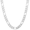 10MM Silver Classic Figaro Chain Necklace 20"24"30"36"