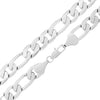 12MM Silver Classic Figaro Chain Necklace 20"24"30"36"