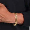 5MM Unisex Gold Classic Figaro Chain Link Bracelet 8"